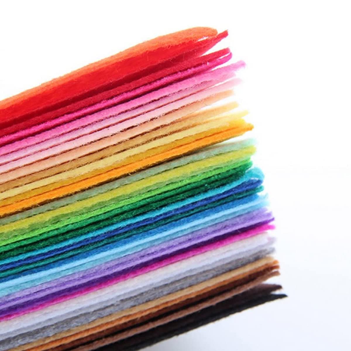 TRIXES - Set of 40 Multicolor Felt Sheets for Crafts and Arts - Craft Felt - Material for Sewing DIY Crafts - Patchwork Fabrics — view 2