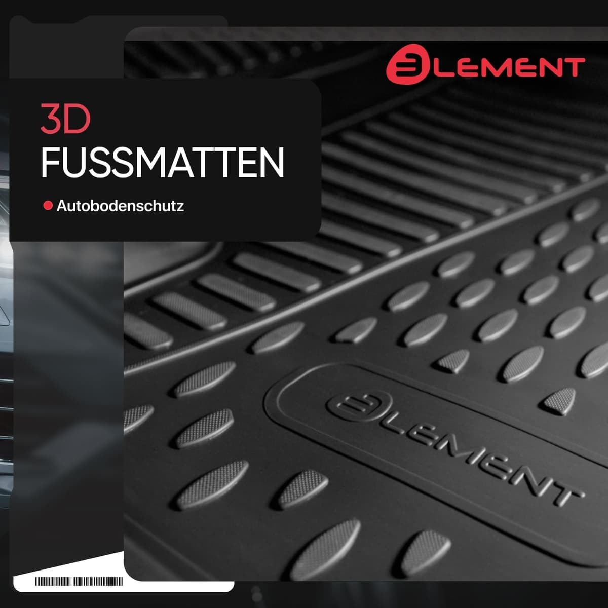 ELEMENT Alfombrillas 3D para Toyota RAV4 Híbrido 2018- | Familiar XA50 | Europa | Alfombrillas Coche | 4 Piezas — view 2