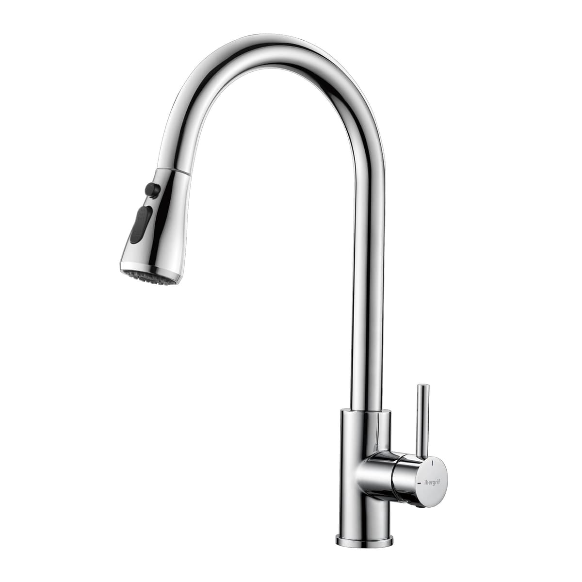 Ibergrif Grifo Cocina Extraíble, Grifo Cocina Fregadero 360° Giratorio, 3 Modos de Agua, Acero Inoxidable 304, Ahorro Energético 30%, Instalación Sin Herramientas en 5 Minutos, M22137 — view 10