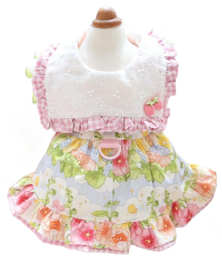 MaruPet Fashion Sweet Puppy Dog Chiffon Princess Dress for EXTRAL Small and Small Dog Pink S — view 30