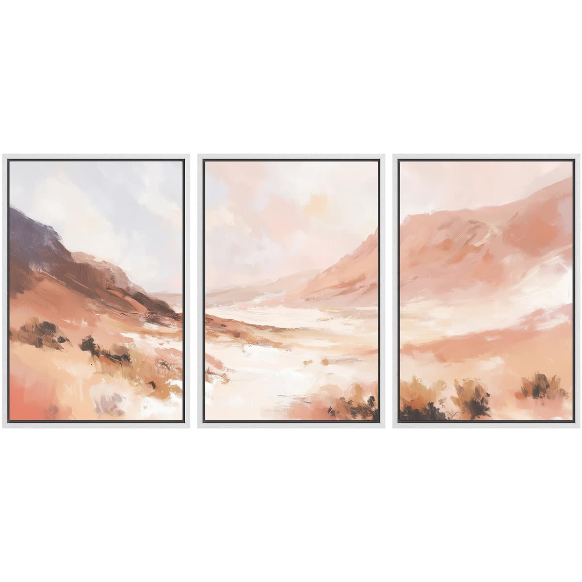 SIGNWIN Framed Canvas Print Wall Art Set Coastal Serenity Abstract Seaside Illustrations Modern Art Decorative Rustic Calm/Zen for Living Room, Bedroom, Office - 24"x36"x3 Natural — view 115