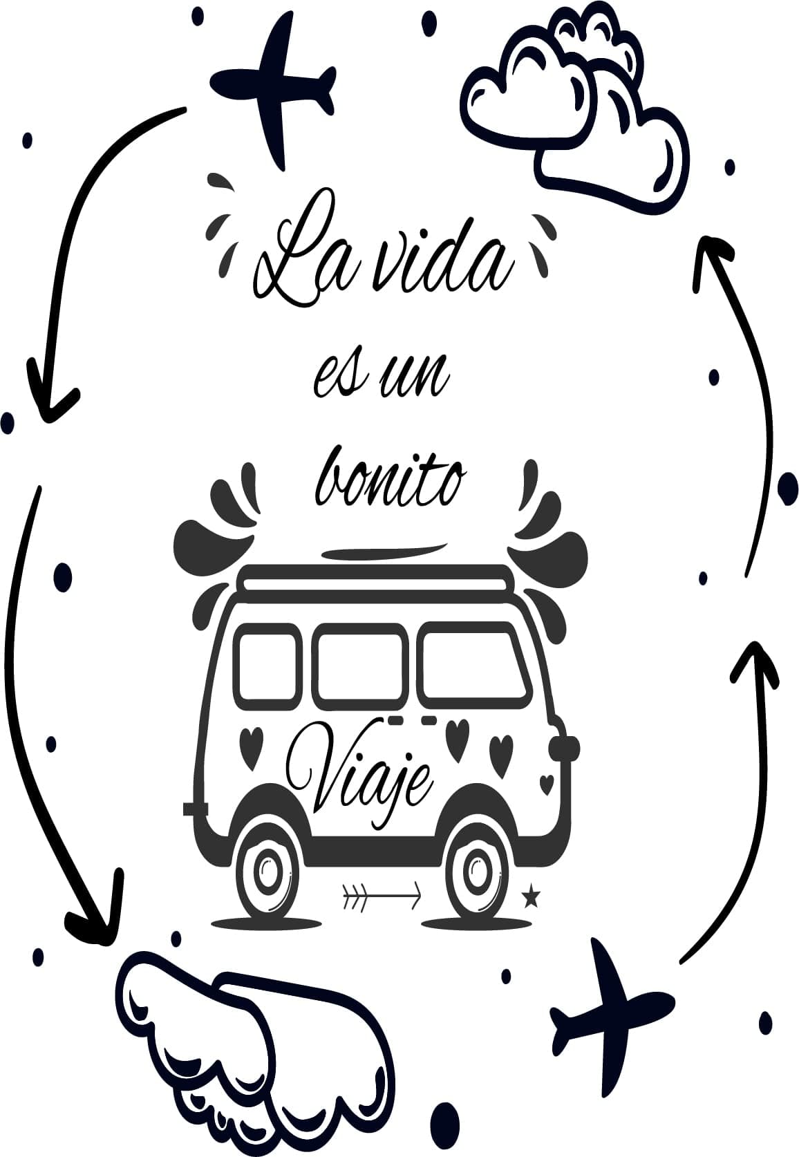Outdoor Motorhome Sticker for Vans and Camper – Vinyl 'Living My Dream' (20 cm x 30 cm) — view 14