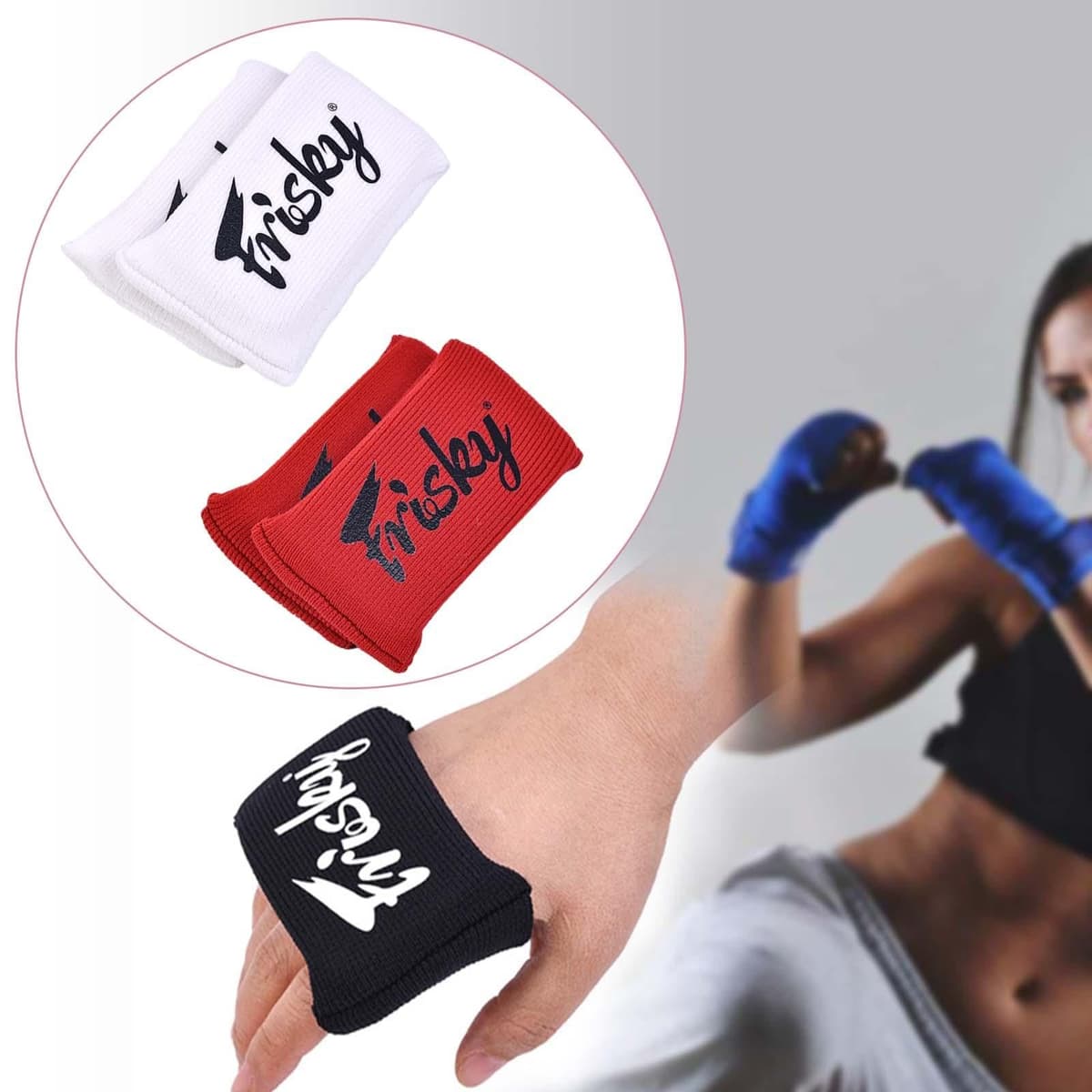 2 Piezas Protector de Nudillos Guantes Gel Boxeo Almohadilla Gel para Manos Protección Doble Prevención de Impactos Apto para Artes Marciales Sparring — view 5