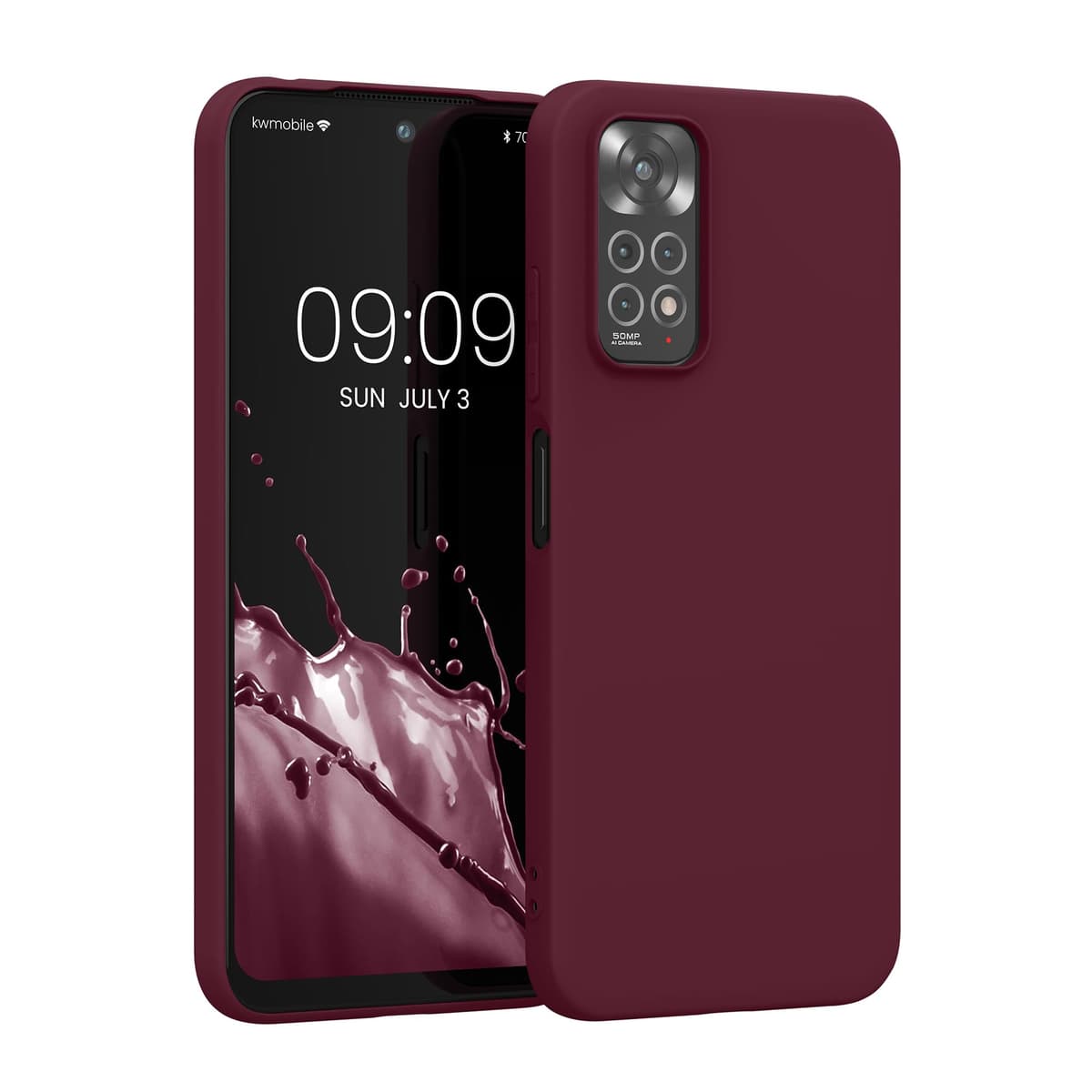 kwmobile Carcasa Compatible con Xiaomi Redmi Note 14 Pro 5G / Poco X7 Funda - Funda Ultrafina de TPU con Bordes elevados - Lavanda Metalizado — view 54