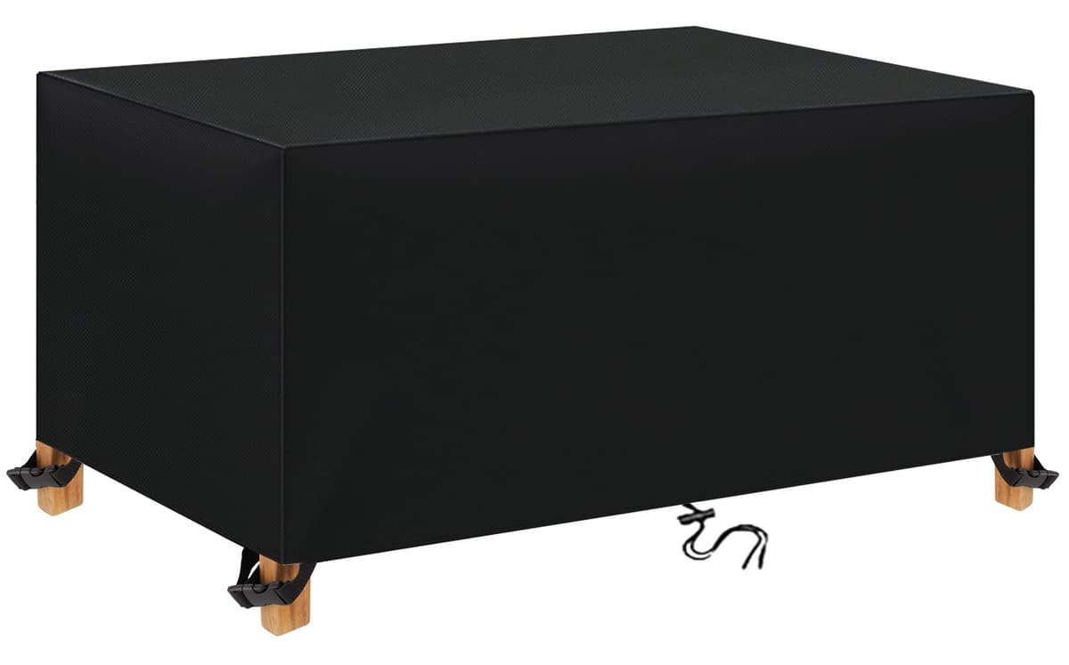 Funda Mesa Jardin Impermeable 300x200x100cm Varios tamaños 600D Oxford Rectangular Cubre Mueble Jardin Funda Impermeable Anti-UV Resitente al Polvo para Muebles de Exterior sillas mesas