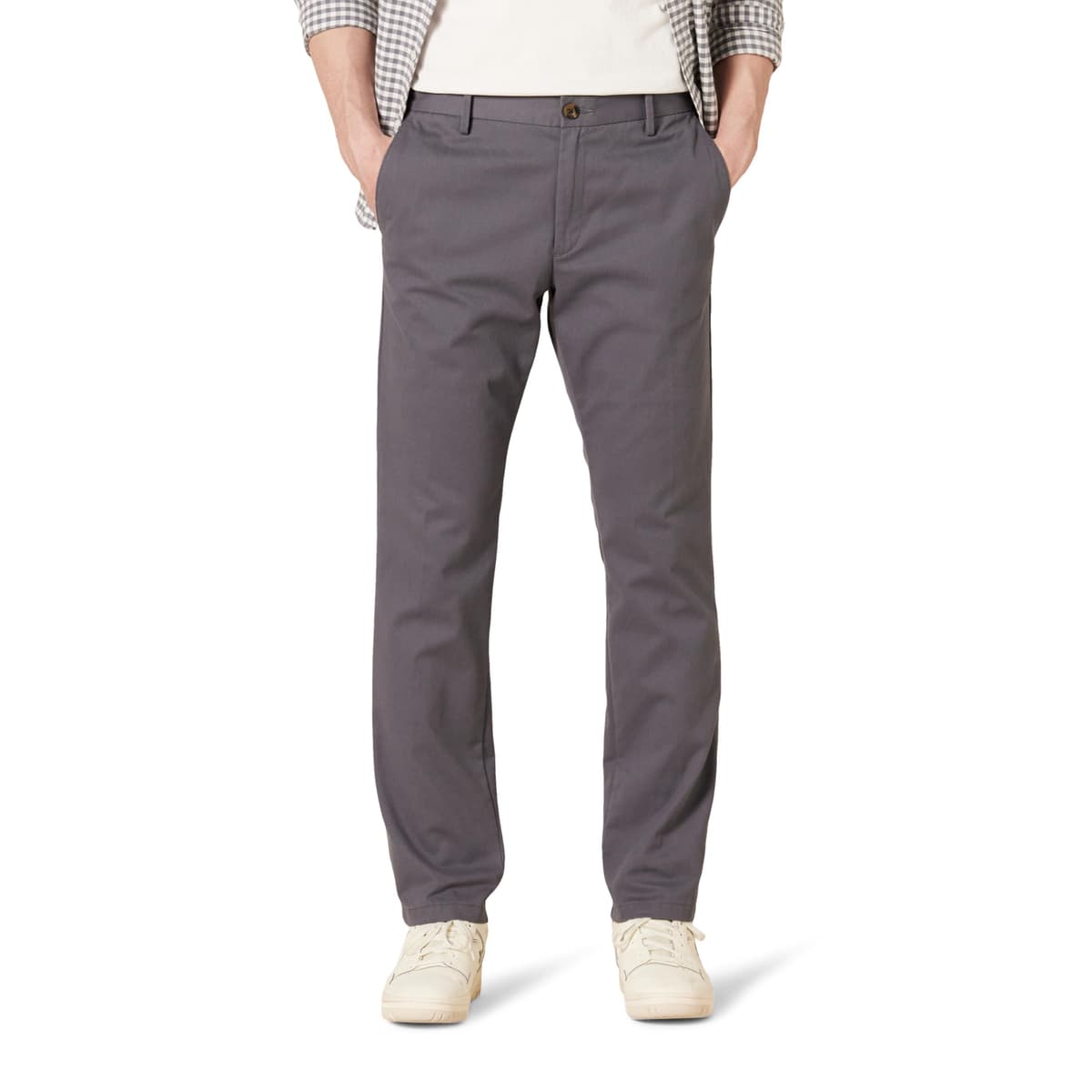 Amazon Essentials Men's Slim Fit Wrinkle-Resistant Flat-Front Work Chino Trousers