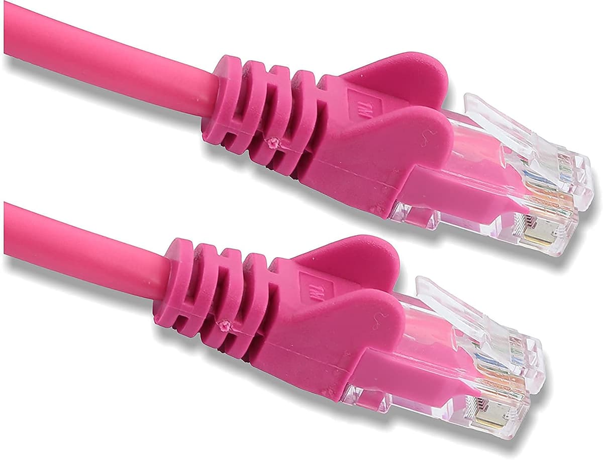 10m-20m Cat5e (enhanced) High Speed Ethernet Cable – Lan Network Cable with RJ45 Connector Lead – Ideal for Internet, Router, Modem, Smart TV, PC and Laptop – 10m Purple — view 9