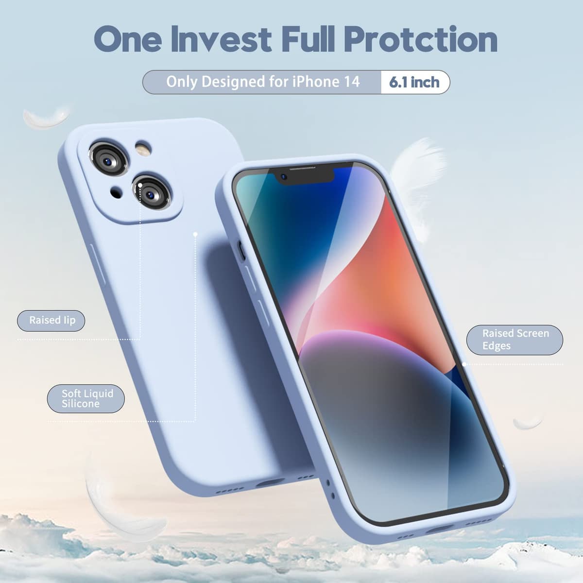 oakxco for iPhone 17 Pro Max Phone Case Liquid Silicone, Cute Thin Slim Grip Soft Rubber Gel for Women Men, Smooth Matte TPU Plain Solid Color Girly Simple Case with Camera Cover, Light Pink — view 196