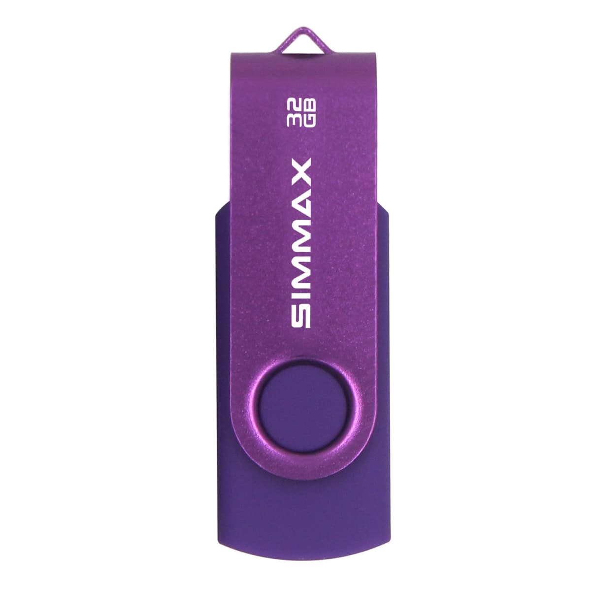 SIMMAX 32GB Memory Stick USB 2.0 Flash Drives Swivel Thumb Drive Pen Drive (32GB Purple) — view 2