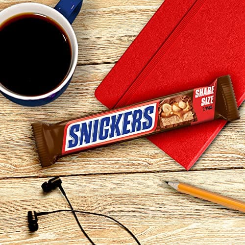 SNICKERS Milk Chocolate Candy Bars, Share Size Bulk, 3.29 oz, Pack of 24 — view 6