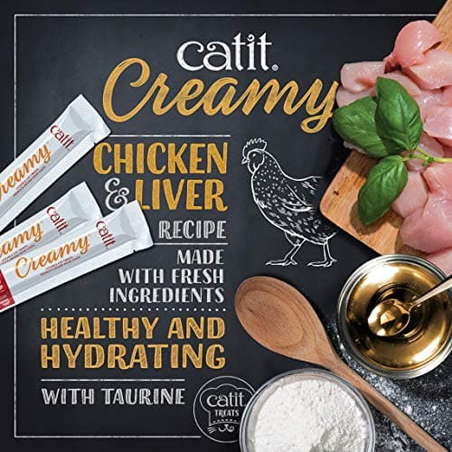 Catit Creamy Lickable Cat Treats, Assorted Flavors, 12 Tubes — view 4