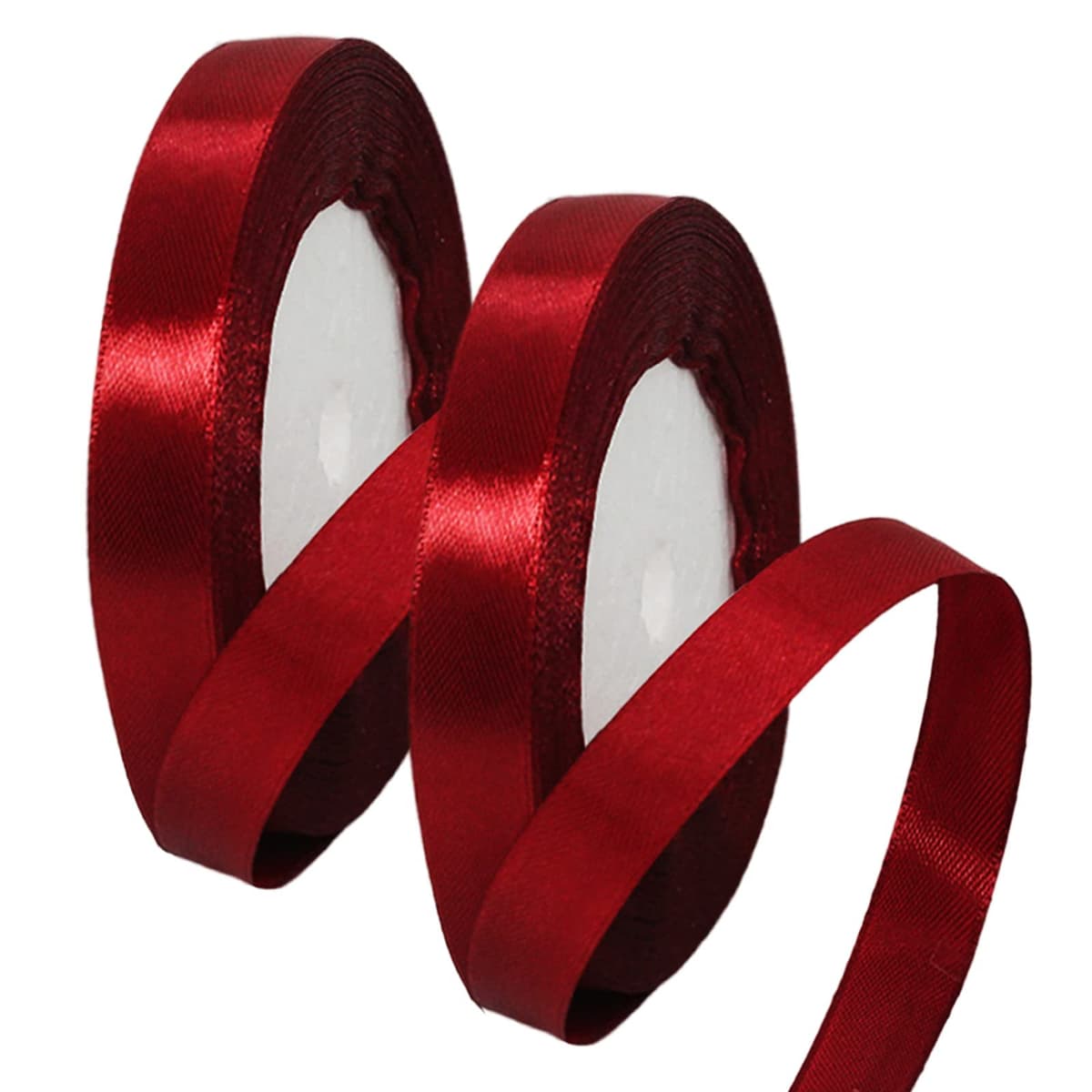40mm Wide White Ribbon Thick Wedding Car Ribbon 22m, 1.5 inch Thick White Satin Ribbon for Gift Wrapping Wedding Car Christmas Birthday Cake Hair Bow Florist Bouquet Crafts Decorations — view 176