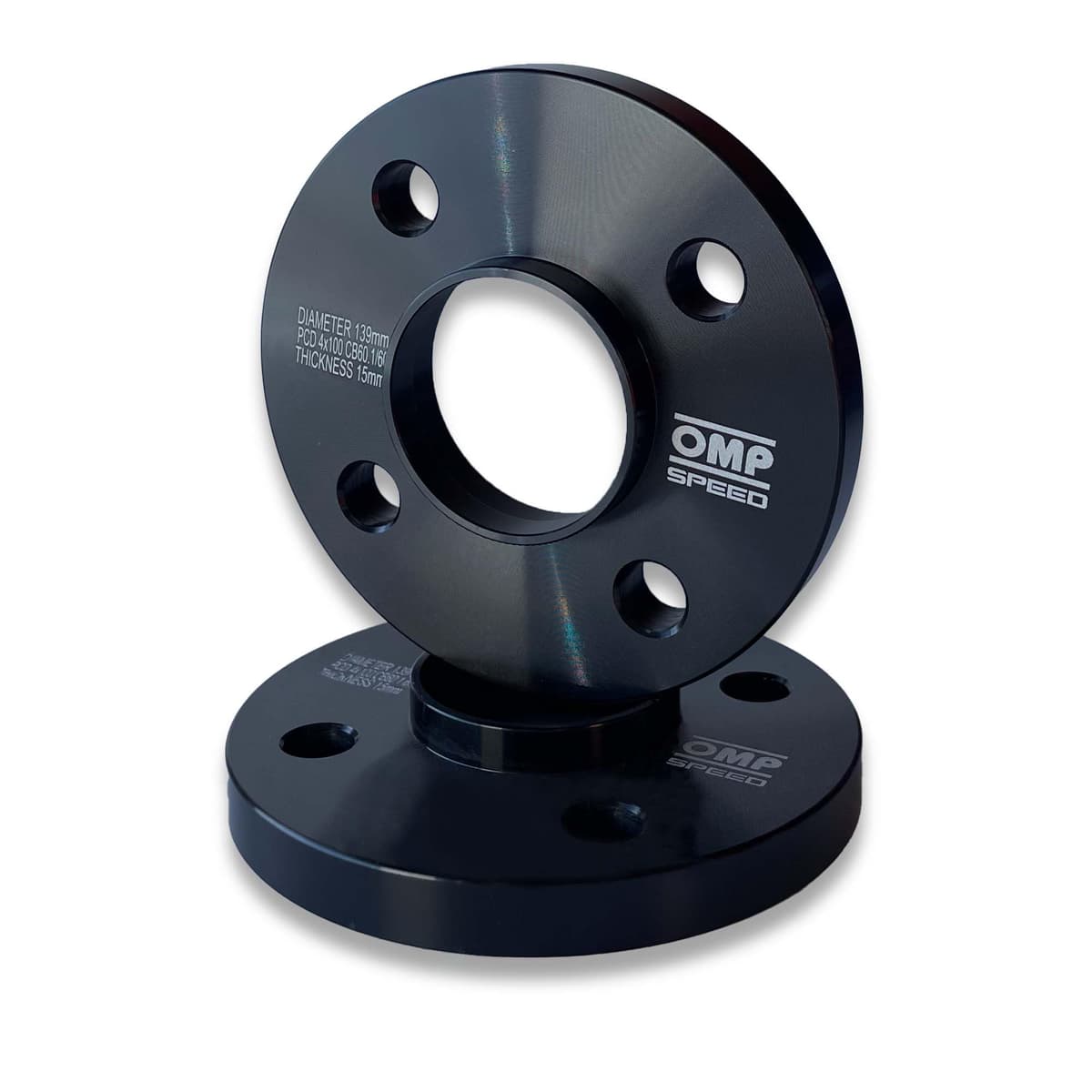 OMP Speed Juego de 2 Separadores Grosor: 5mm PCD: 4x98 CB: 58.1 OD: 139 Tornillo x8 M12x1.25 Conico Negro Aluminio - OMPS08360501 — view 24
