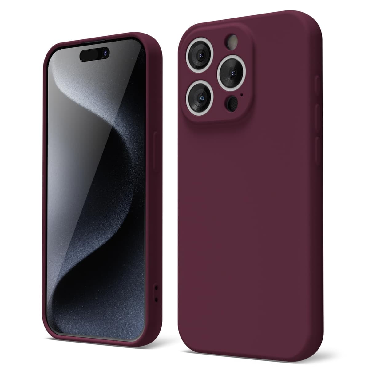 oakxco for iPhone 17 Pro Max Phone Case Liquid Silicone, Cute Thin Slim Grip Soft Rubber Gel for Women Men, Smooth Matte TPU Plain Solid Color Girly Simple Case with Camera Cover, Light Pink — view 163