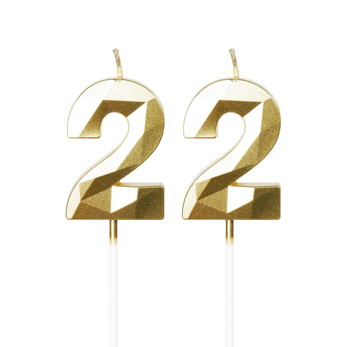 Yiran 50th Birthday Candles, Gold Number 50 Happy Birthday Candles, Cake Topper Decorations for Birthday Party, Wedding Anniversary Celebration Supply — view 101