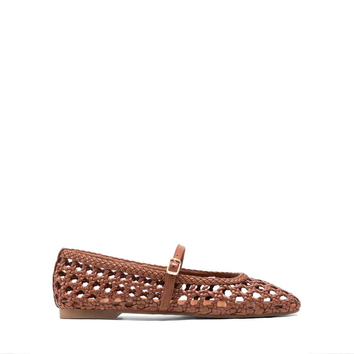DREAM PAIRS Woven Ballet Mary Jane Flats for Women Dressy Comfortable Square Toe Ballerina Flats with Adjustable Buckle Strap for Work Casual Travel Daily — view 7