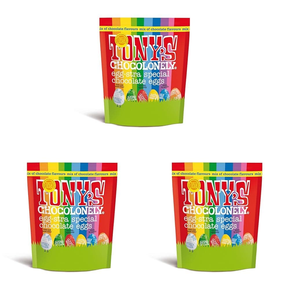 Tony's Chocolonely Easter Eggs Pouch - Mixed Chocolate Pouch - 8 Flavours - 1 x 230 Gram - Easter Gift - Fairtrade Chocolate - Mini Eggs - Family Chocolates — view 6