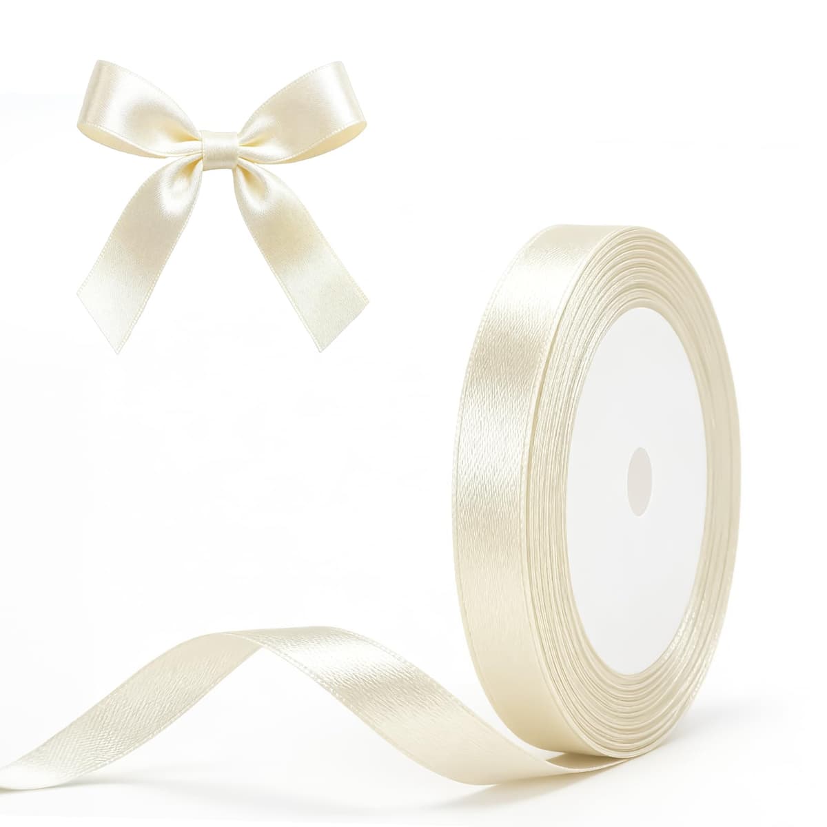 G2PLUS Baby Pink Satin Ribbons 10mm: Thick Fabric Gift Wrap Ribbons for Crafting, Party Decoration, 22m — view 71