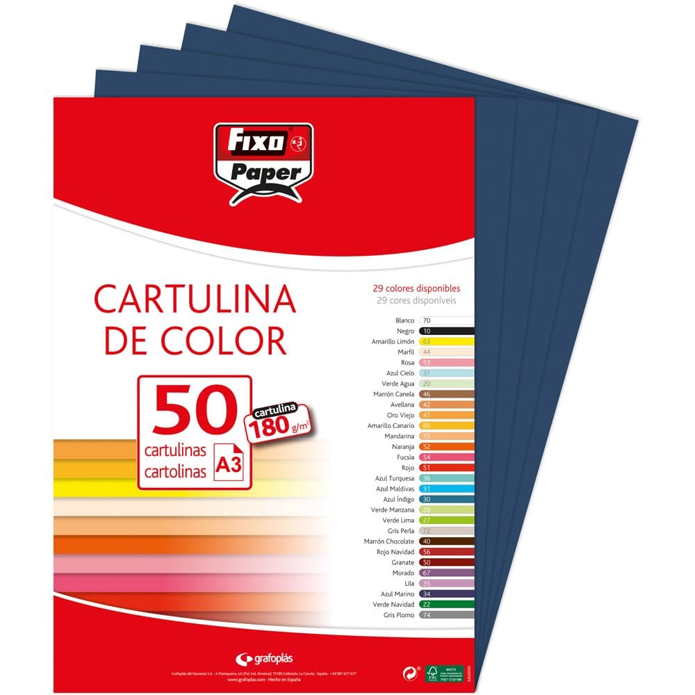 Fixo Paper 11110470 - Pack de 100 – Cartulina blanca A4, 180g — view 68