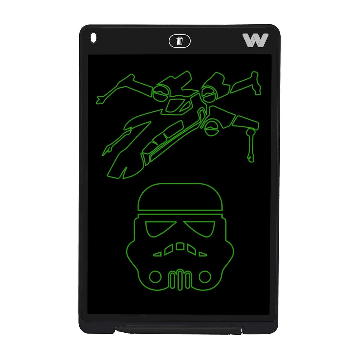 Woxter Smart Pad 90 Pink - Pizarra electrónica, Tableta de escritura de 9", Tonalidad Verde, Sensor de presión (10-200g), pila CR2016, Imanes para Nevera, color rosa — view 5
