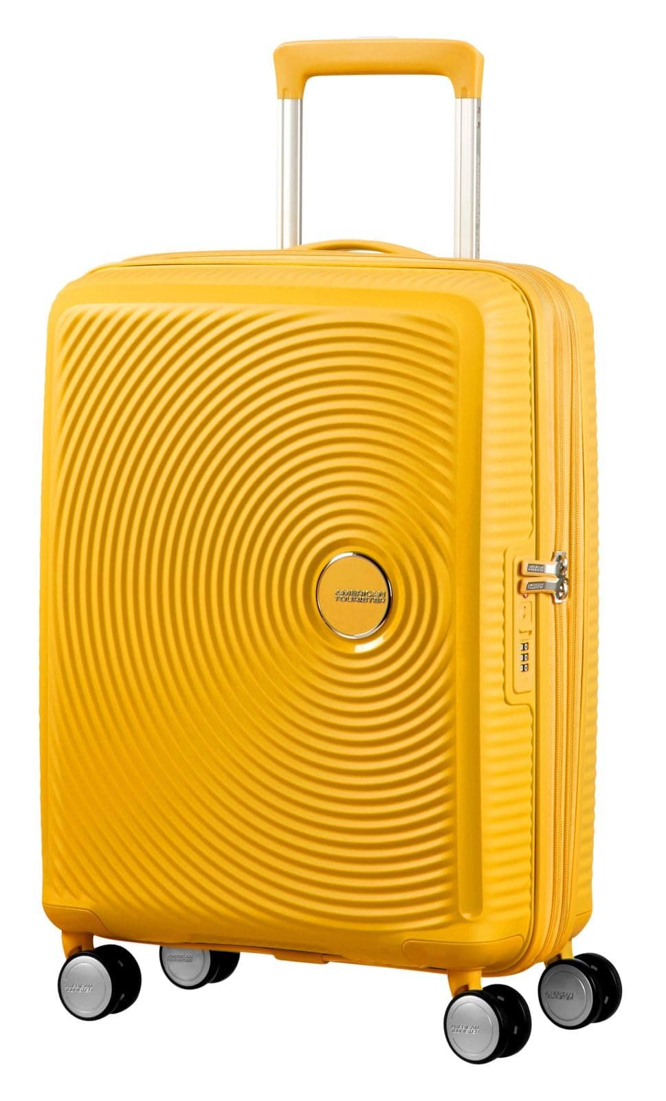 American Tourister Soundbox - Spinner S Expandible Maleta de Cabina, 55 cm, 35.5/41 L, Amarillo (Golden Yellow) — view 2