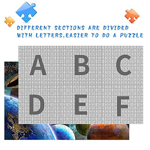 Jigsaw Puzzles 1000 Pieces for Adults, Families 15+ Years (Space Traveler, Solar System) Pieces Fit Together Perfectly — view 3