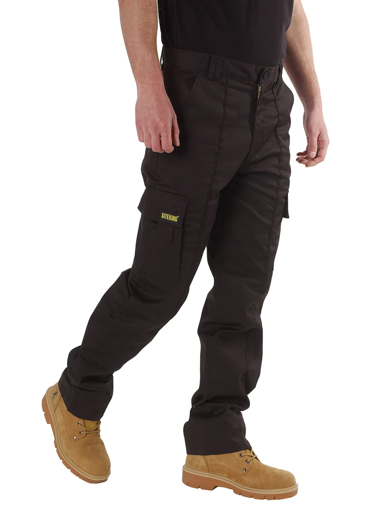 SITE KING Mens Cargo Combat Work Trousers Sizes 28 to 56 with Button & Zip Fly — view 2