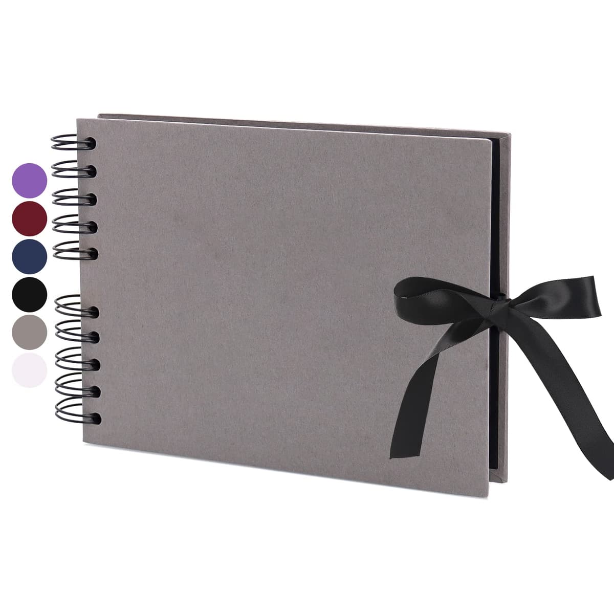 Vienrose Álbum de Fotos Scrapbook 10x15 cm Álbum de Recortes para Pegar y Escribir 80 Negra Páginas Espiral DIY Regalos de Boda Aniversario Bebé Cumpleanos Familiares Navidad, 28,5x21cm, Negro — view 14