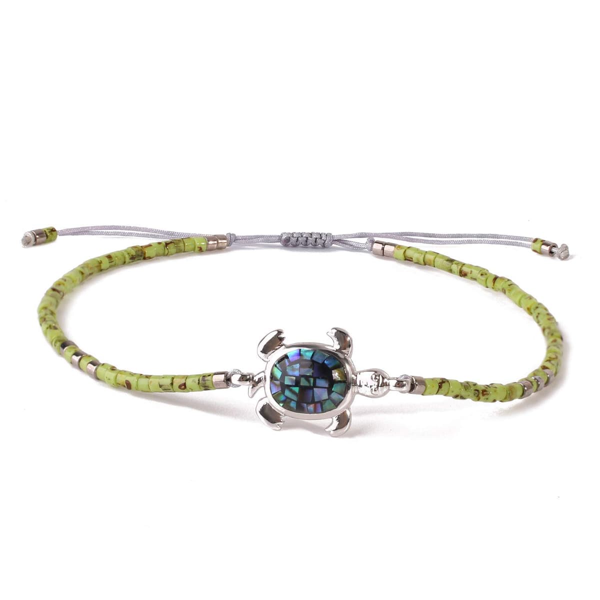 KELITCH Pulseras Amistad con Cuentas Concha Cristal Color Bohemio Pulsera Hecha A Mano Brazaletes Joyería para Mujer — view 5