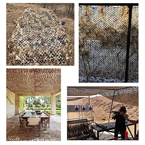 Camouflage Net Camo Netting Blinds Dual Mesh for Decor Courtyard Sunshade Camp Photo Farm Factory Shelter Car Concealment Party Exhibit Backdrop Curtain Ceiling Fence Canopy Cover — view 4