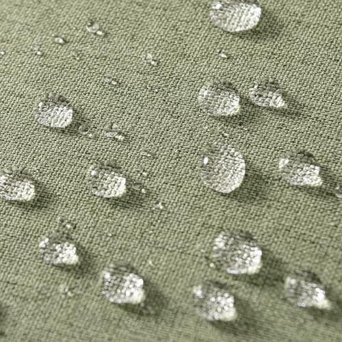 MIULEE Pack of 2 Decorative Outdoor Solid Waterproof Throw Pillow Covers Polyester Linen Garden Farmhouse Cushion Cases for Patio Tent Balcony Couch Sofa 18x18 inch Gray Green — view 2