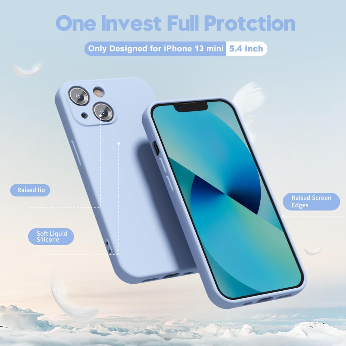 oakxco for iPhone 17 Pro Max Phone Case Liquid Silicone, Cute Thin Slim Grip Soft Rubber Gel for Women Men, Smooth Matte TPU Plain Solid Color Girly Simple Case with Camera Cover, Light Pink — view 1216