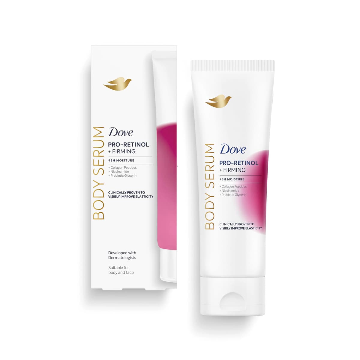 Dove Pro-Retinol+Firming Body Serum for Elasticity and Firmness with Collagen Peptides, Niacinamide and Prebiotic Glycerin 200 ML — view 4