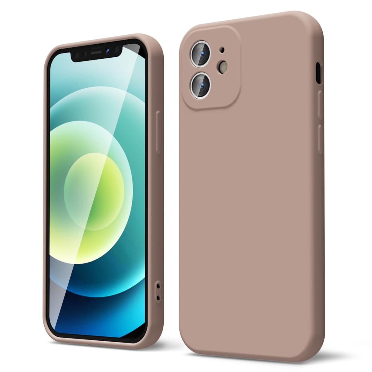 oakxco for iPhone 17 Pro Max Phone Case Liquid Silicone, Cute Thin Slim Grip Soft Rubber Gel for Women Men, Smooth Matte TPU Plain Solid Color Girly Simple Case with Camera Cover, Light Pink — view 1965
