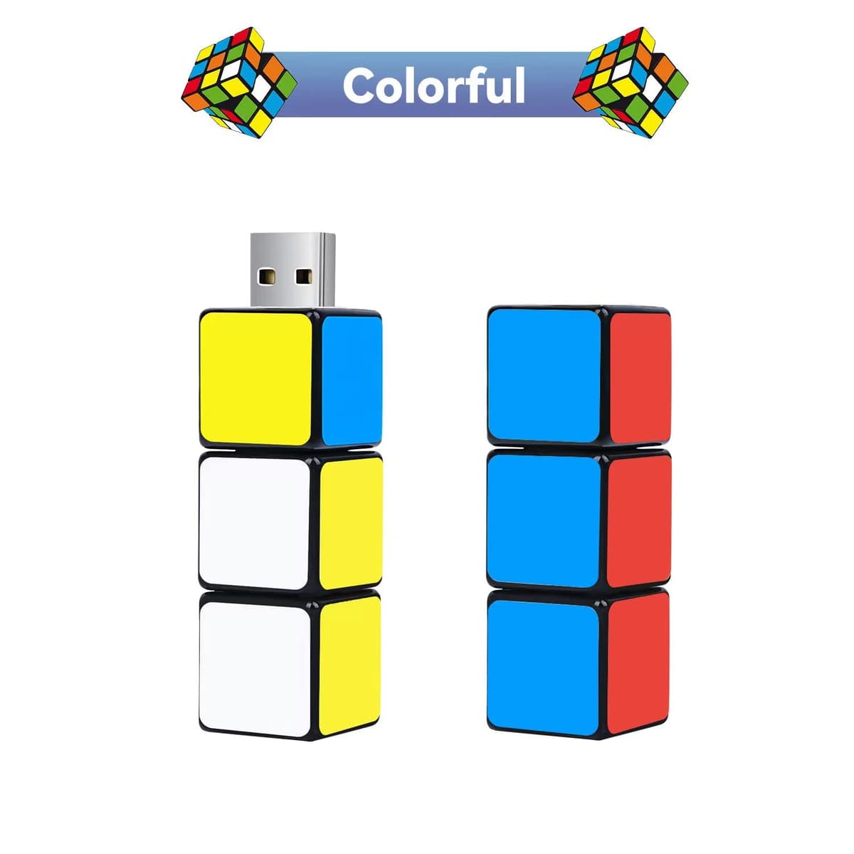Unidad Flash USB Memoria USB 【64GB】, Tira Única de Almacenamiento Externo en Forma de Cubo de Magic, Adecuada para Regalar a Familiares y Amigos — view 5
