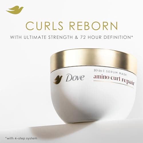 Dove Hair Amino Curl Repair 10in1 Cream Mask for Curly, Coily Hair with Bio Protein Care Technology and Amino + Jojoba Oil 9.2 fl oz. — view 2