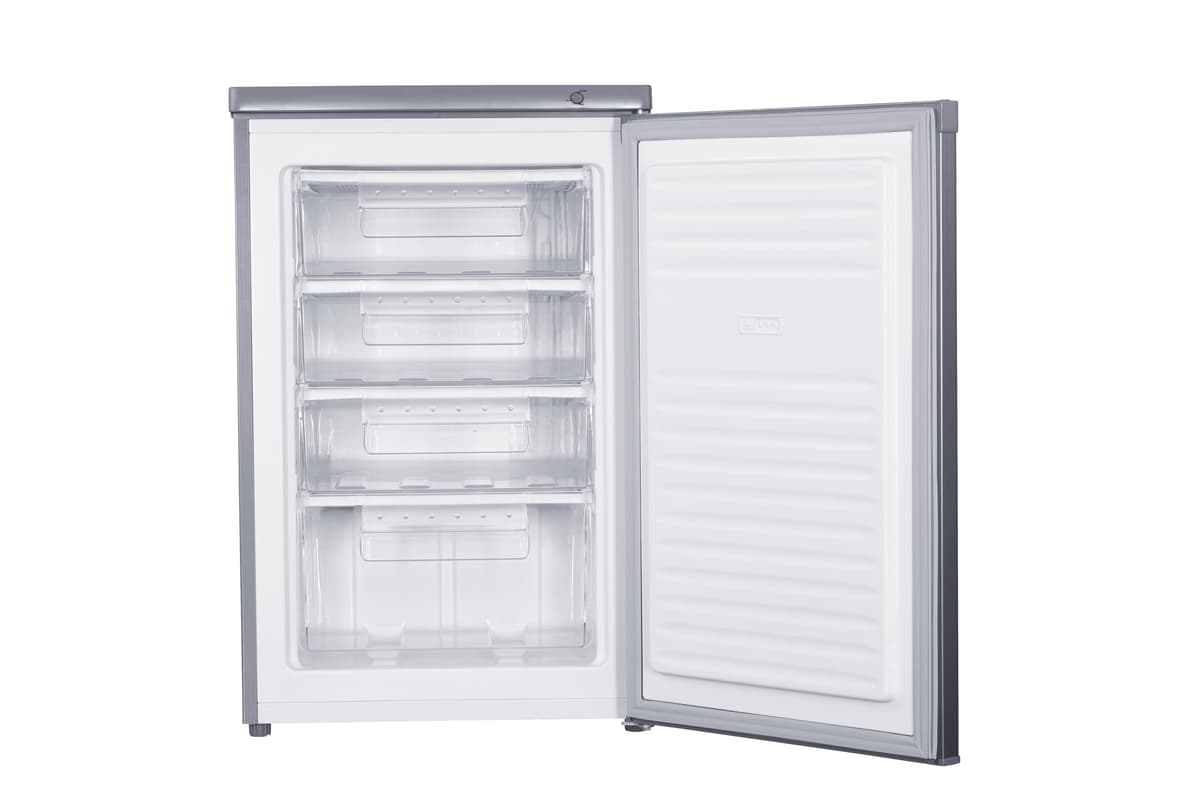 HADEN 85L Under Counter Freezer - 55cm, Manual Defrost, 4 Draws - Mechanical Temperature Control - Silver Freestanding Freezer — view 2