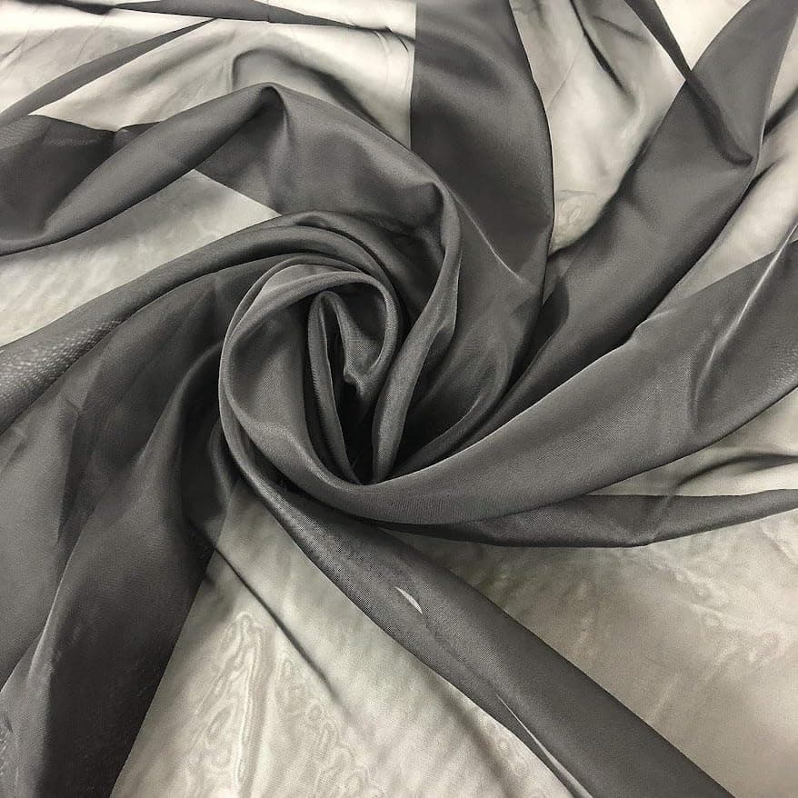 Megachest Wedding Voile Fabric 58 Inches Wide 50 Meters Long (Black, 50 Meters Long)