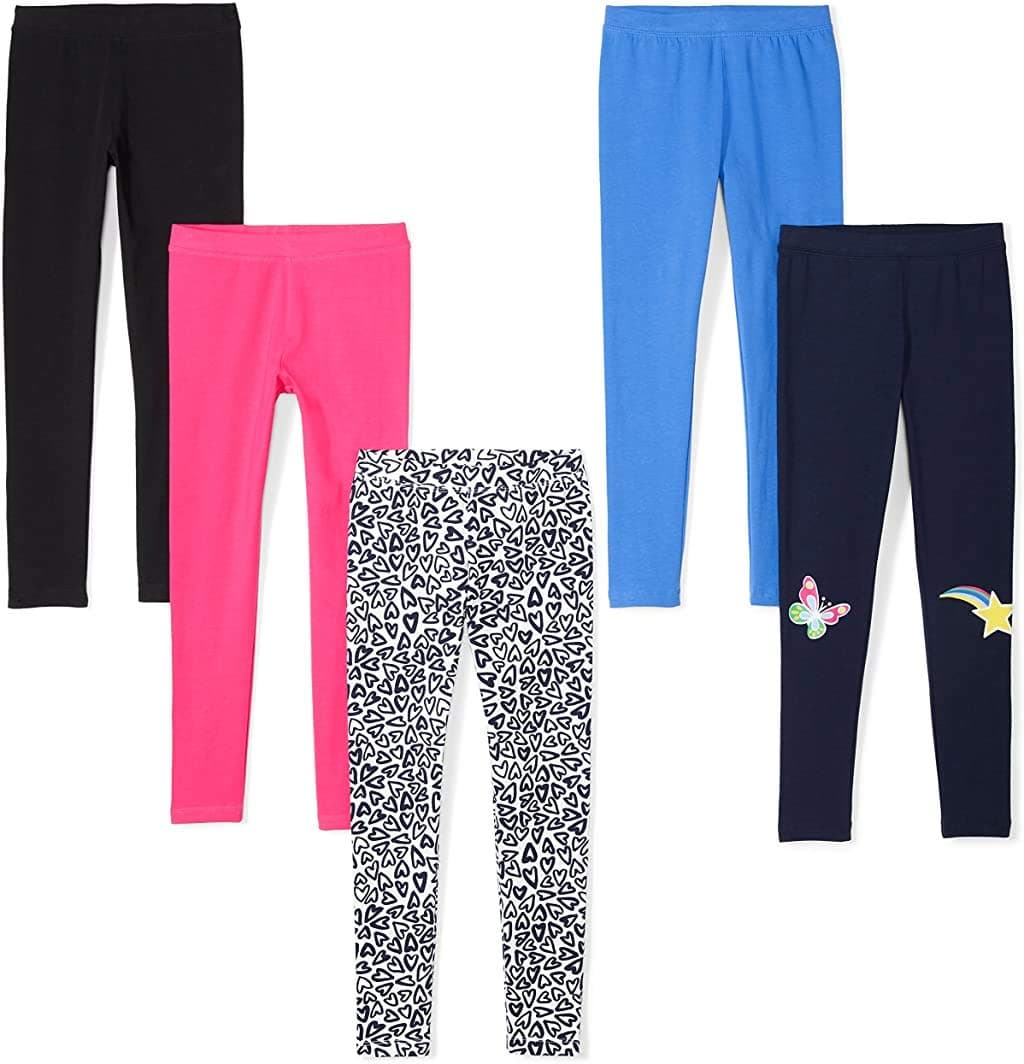 Amazon Essentials Girls and Toddlers' Leggings, Multipacks — view 22
