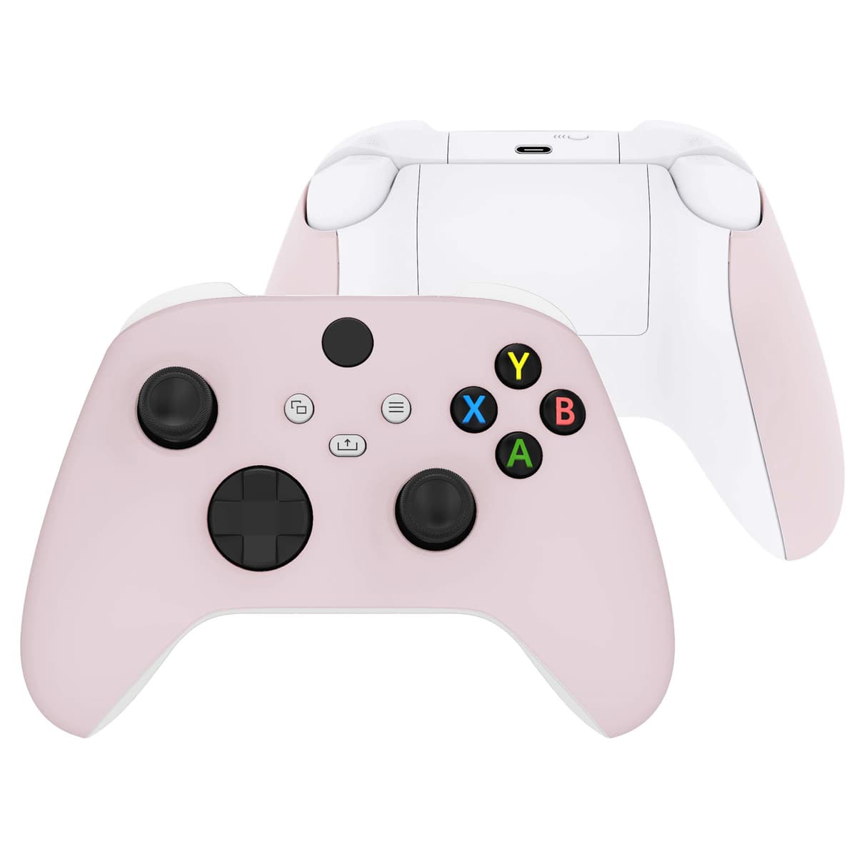 eXtremeRate Carcasa Delantera y Grip para Xbox Series X/S Mando - Cubierta Frontal Protectora de Agarre Empuñadura para Xbox Series S X Controlador - No Incluye Mando (Naranja) — view 10