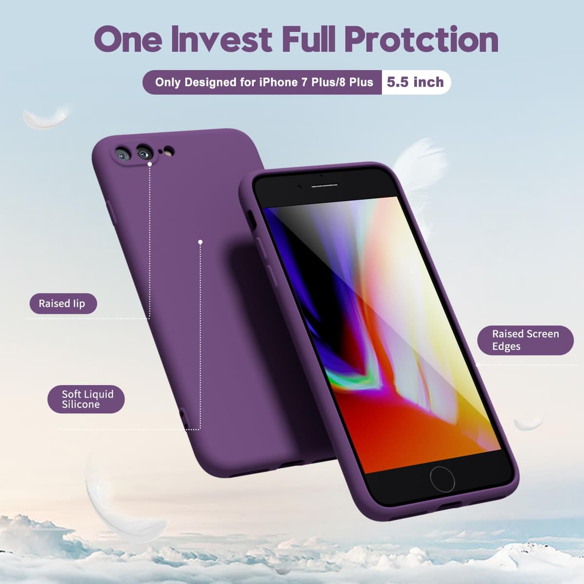 oakxco for iPhone 17 Pro Max Phone Case Liquid Silicone, Cute Thin Slim Grip Soft Rubber Gel for Women Men, Smooth Matte TPU Plain Solid Color Girly Simple Case with Camera Cover, Light Pink — view 1342