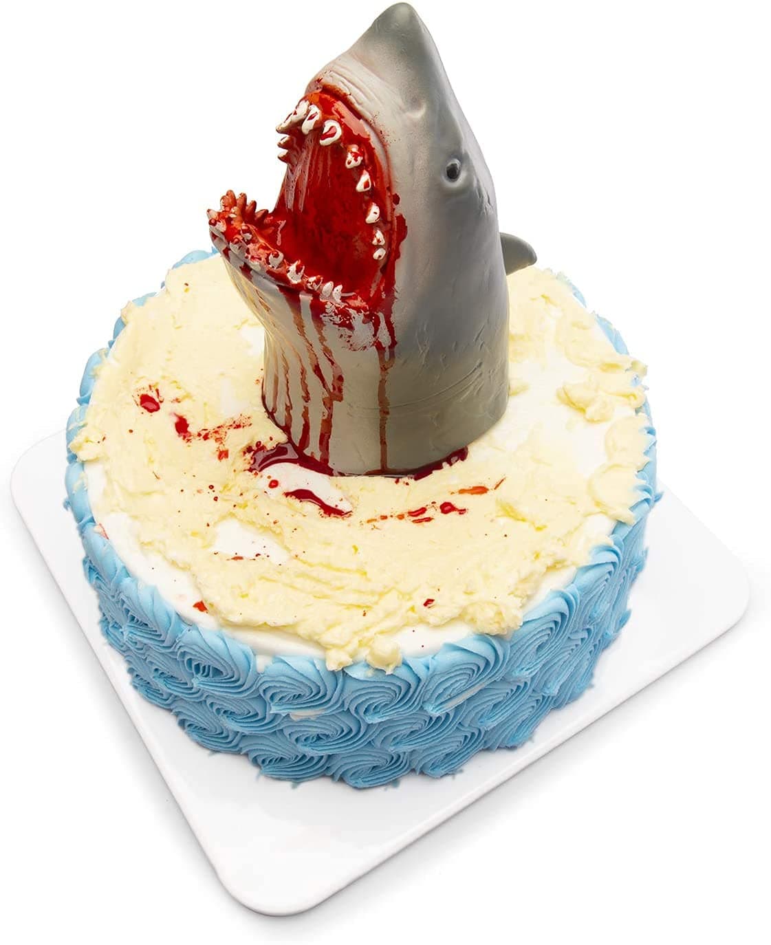 Yolococa Marioneta de Mano de Tiburón Cabeza de Animal Realista de Goma Suave Regalos Juguetes para Niños Shark Puppets — view 3