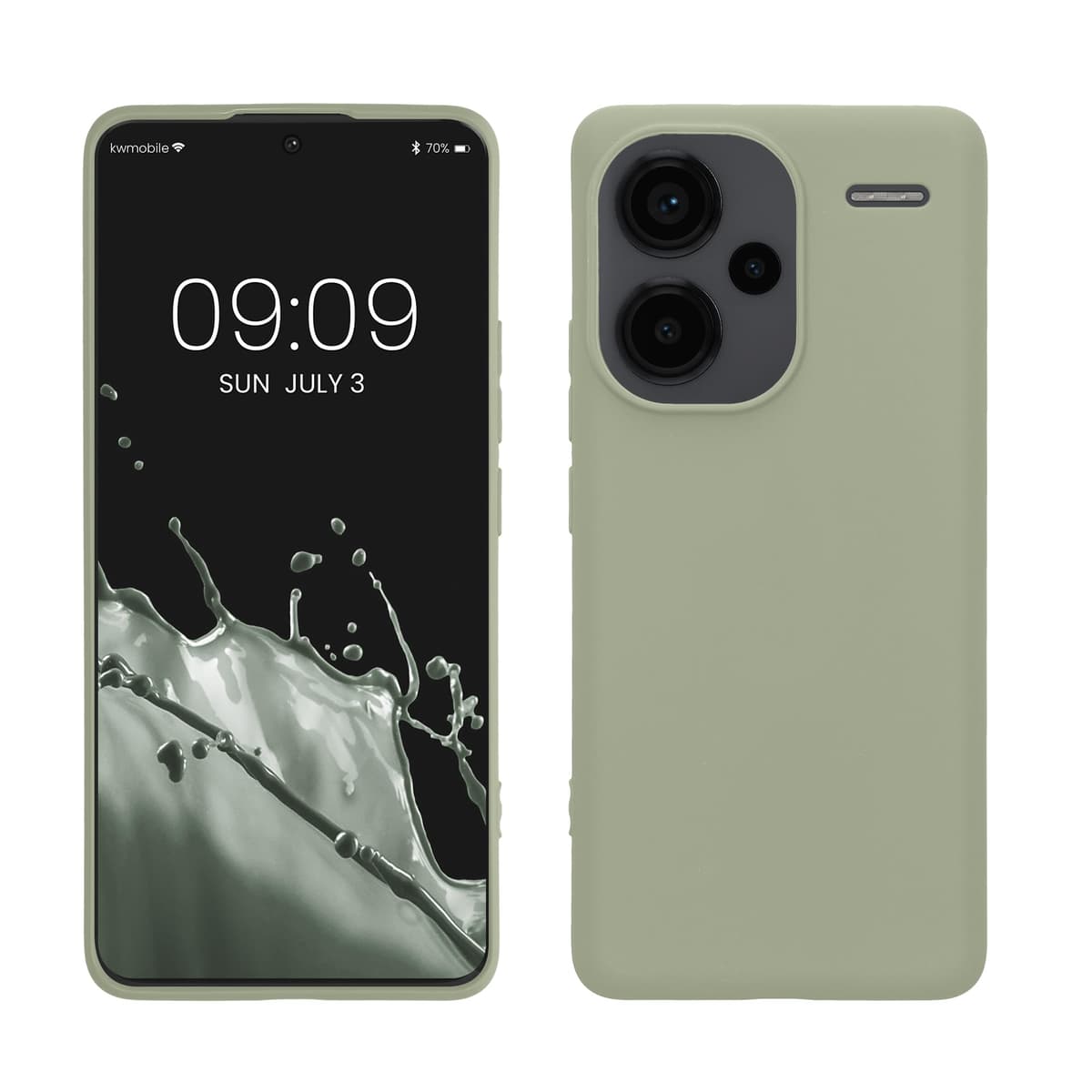 kwmobile Carcasa Compatible con Xiaomi Redmi Note 14 Pro 5G / Poco X7 Funda - Funda Ultrafina de TPU con Bordes elevados - Lavanda Metalizado — view 311