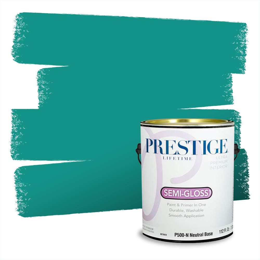 PRESTIGE Paints Interior Paint and Primer In One, 1-Gallon, Semi-Gloss, Comparable Match of Valspar* Dewdrop* — view 1399