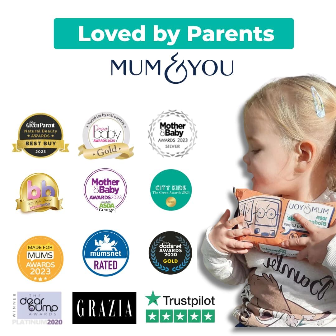 Mum & You Baby Wipes Multipack - 672 Biodegradable Wet Wipes (12 Packs) | 99.4% Water. Ideal for Sensitive Newborn Skin | Baby Wipes Bulk, Bum Wipes, Wet Tissue, wet wipes baby — view 9