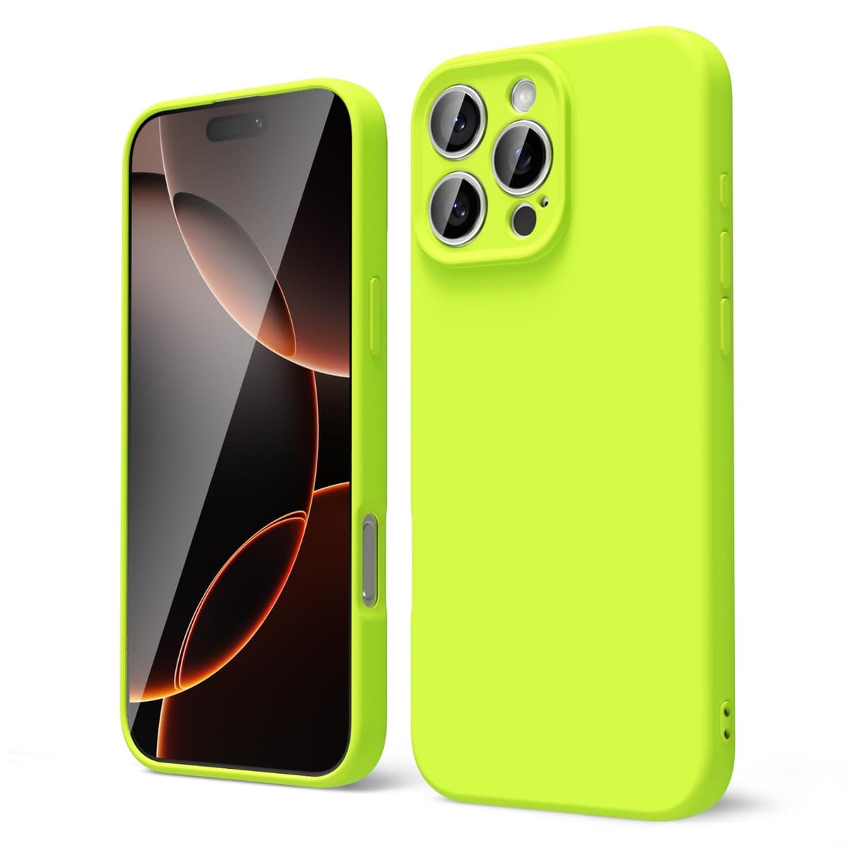 oakxco for iPhone 17 Pro Max Phone Case Liquid Silicone, Cute Thin Slim Grip Soft Rubber Gel for Women Men, Smooth Matte TPU Plain Solid Color Girly Simple Case with Camera Cover, Light Pink — view 1232