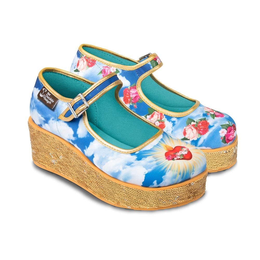 Hot Chocolate Design Chocolaticas Funky Canvas Women's Mary Jane Flat Shoes — view 57