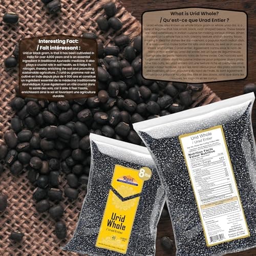 Rani Urid/Urad Whole Black (Matpe Beans with Skin) Indian Lentils 64oz (4lbs) 1.81kg Bulk~ All Natural | Gluten Friendly | Non-GMO | Vegan | Indian Origin — view 4