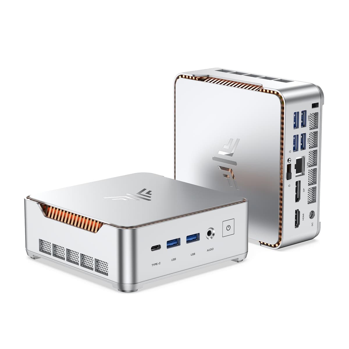 KAMRUI Hyper H2 Mini PC Windows 11 pro, Intel Core 14450HX Mini Computers (10C/16T, 4.8GHz), 32GB RAM 1TB PCle4.0 SSD Micro Desktop PC, Triple 4K Display, USB-C, WiFi6, BT5.2, Business Office Home — view 11