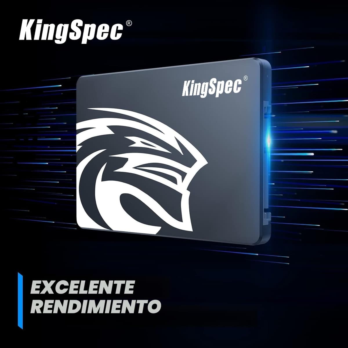 Kingspec SSD 512GB 2,5" SATA III, TLC 3D NAND Flash Disco Duro Interno, Lectura de Hasta 570 MB/s, para Escritorios/Computadoras Portátiles/Todo en Uno — view 5